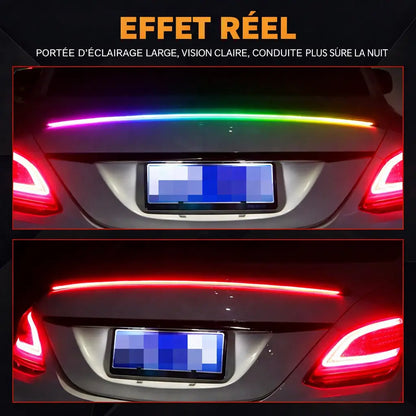 Bande lumineuse LED effet fibre de carbone – Sport, luxe et installation facile