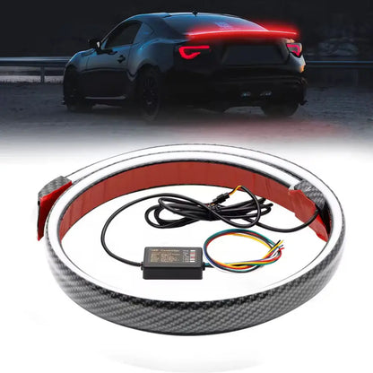 Bande lumineuse LED effet fibre de carbone – Sport, luxe et installation facile