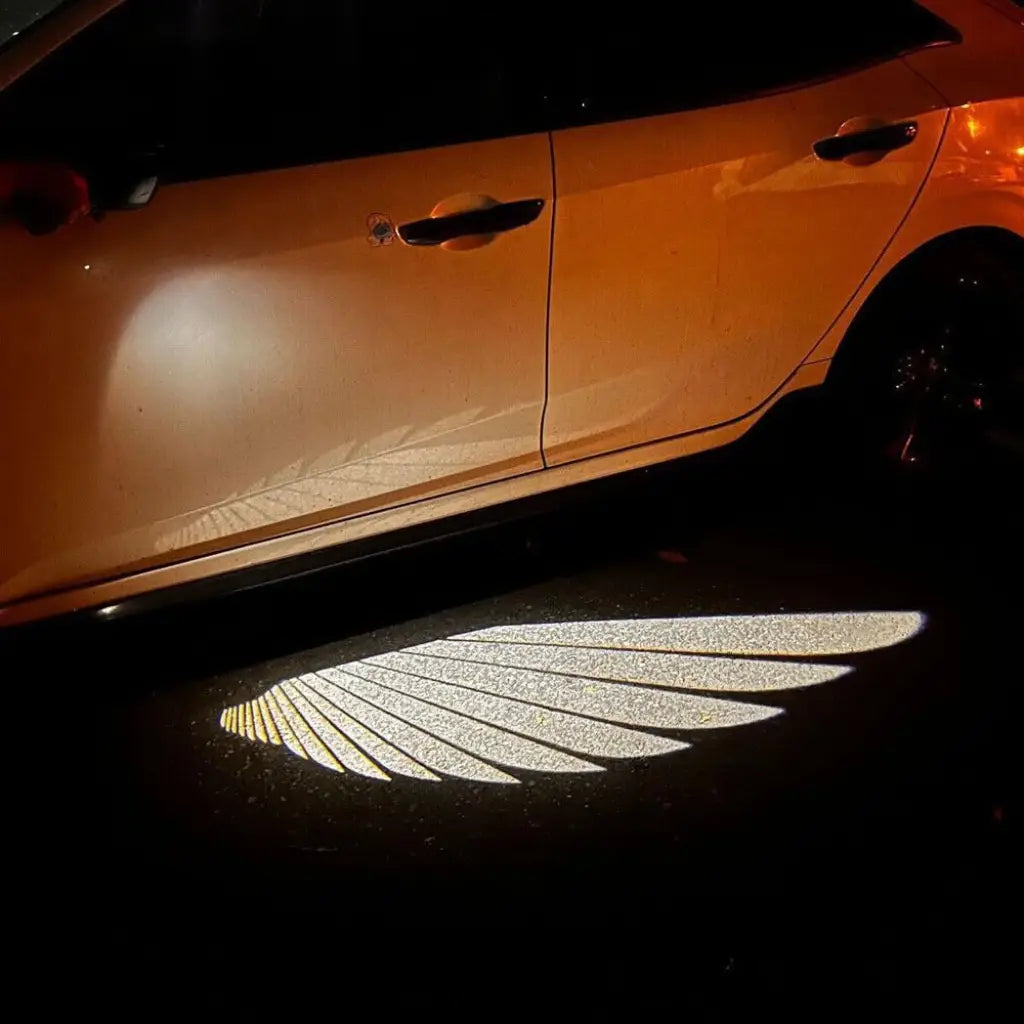 Lumières de Bienvenue en Forme d’Ailes d’Ange pour Voiture